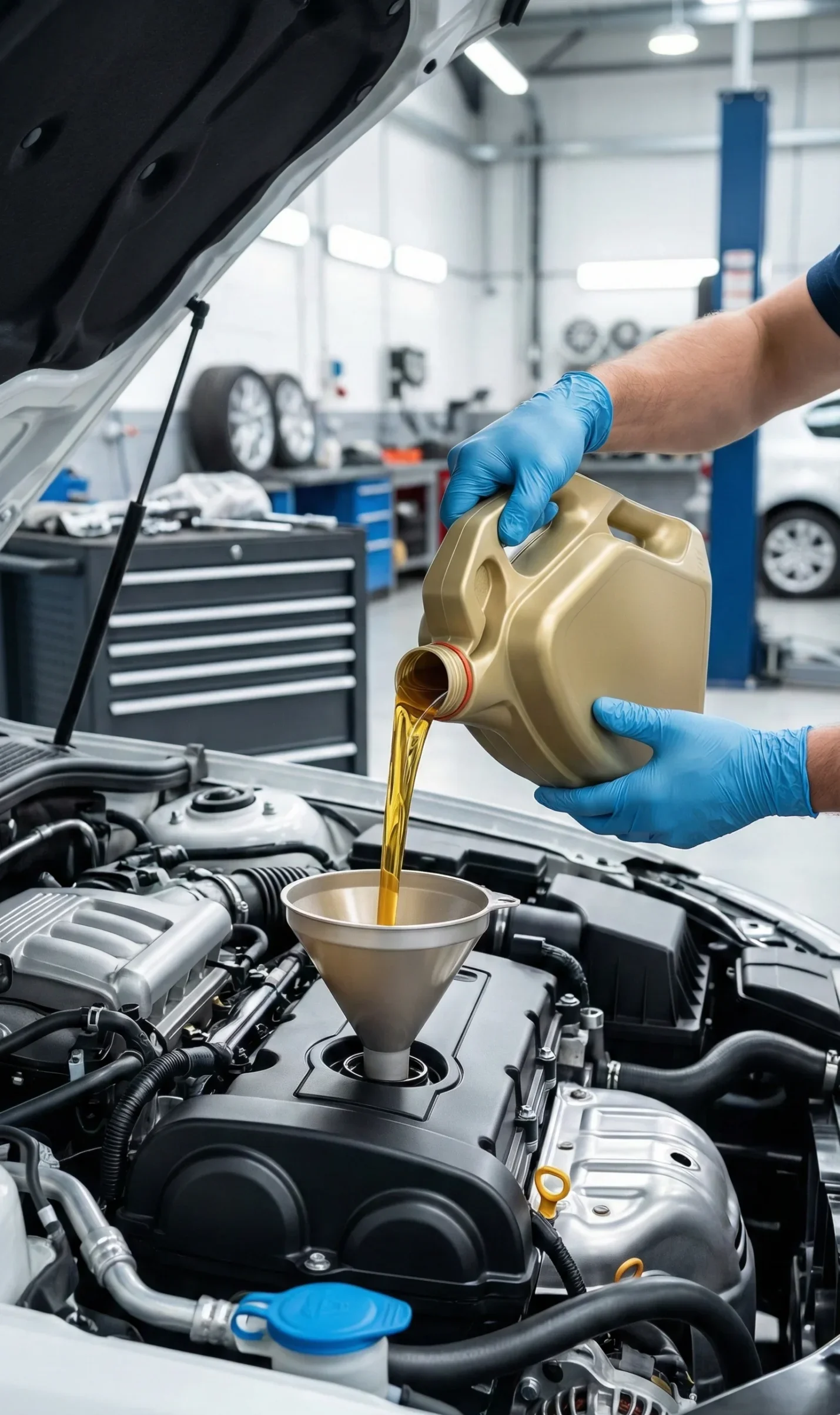 Cambio de aceite profesional en taller Rodasport Terrassa