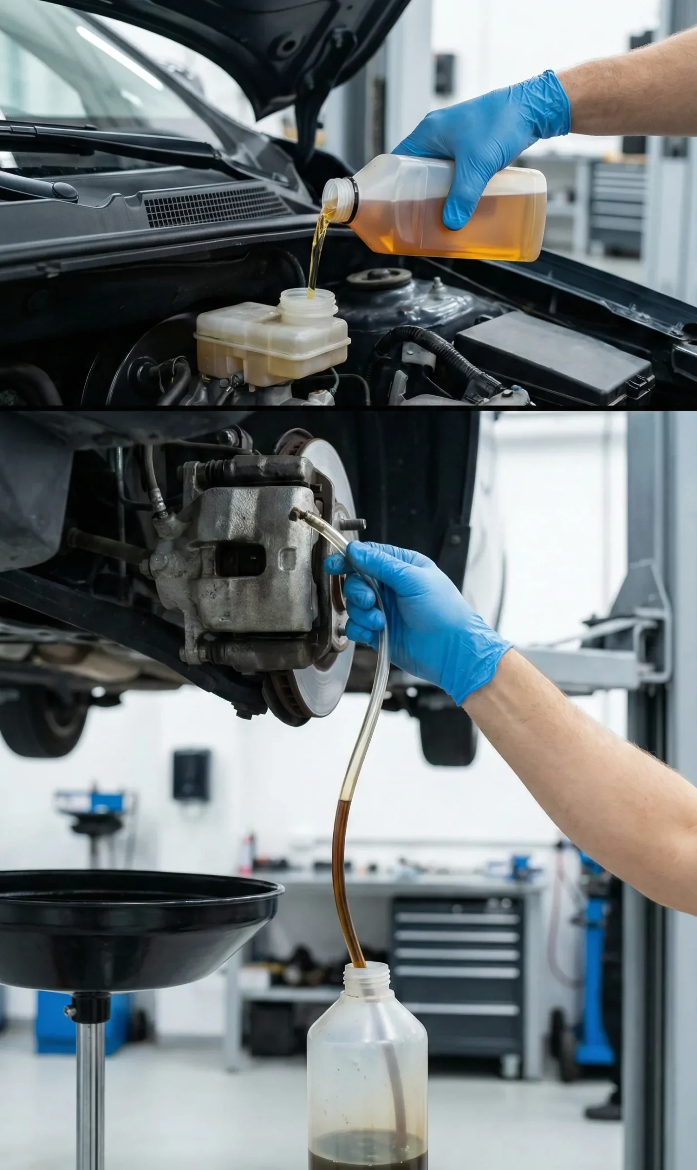 Cambio de líquido de frenos en taller mecánico Terrassa